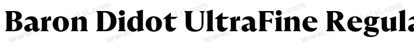 Baron Didot UltraFine RegularVersio字体转换